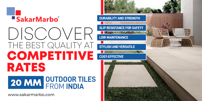 20mm Tiles Manufacturer in India | Quality Outdoor Solutions